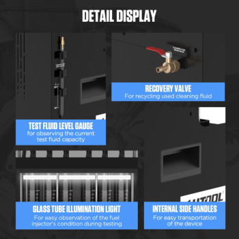 AUTOOL CT500 - Industrijski GDI/EFI/FSI uređaj za pranje i tester injektora