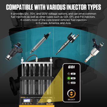 AUTOOL CT500 - Industrijski GDI/EFI/FSI uređaj za pranje i tester injektora