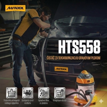 AUTOOL HTS558 Peskarenje ventila sa prahom od oraha