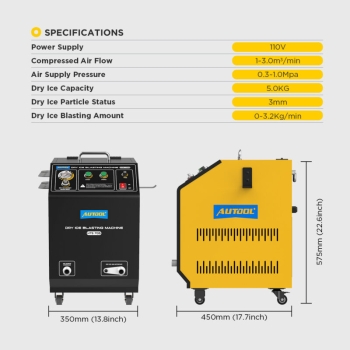 Mašina za peskarenje suvim ledom AUTOOL HTS705