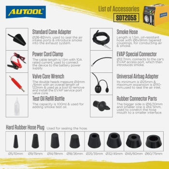 AUTOOL SDT205S detektor dima
