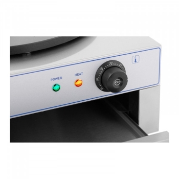 Naleśnikarka - 2 x Ø400 mm - 2 x 3,000 W - wysuwana szuflada