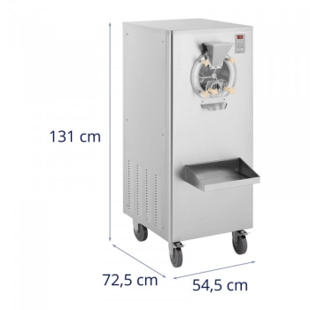 Maszyna do lodów - 1500 W - 15-22,5 l/h - 1 smak - na kółkach