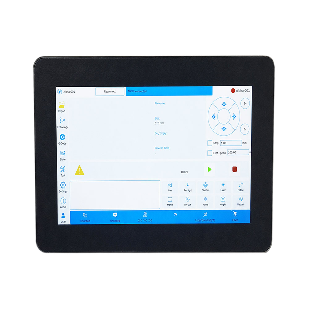 Dodirni panel NexCut X1 laserskog rezača FIBER